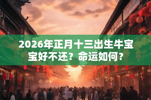 2026年正月十三出生牛宝宝好不还？命运如何？