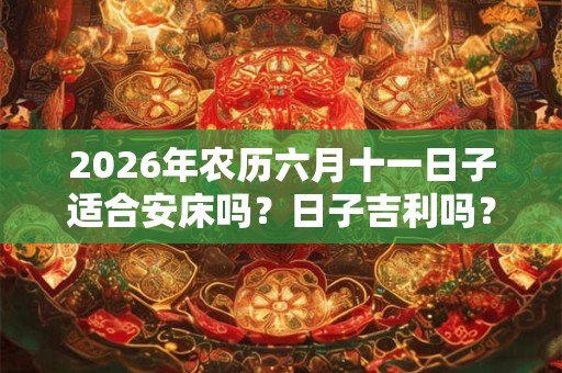 2026年农历六月十一日子适合安床吗?日子吉利吗? 2026年农历六月十一日子适合安床吗?日子吉利吗?