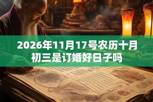 2026年11月17号农历十月初三是订婚好日子吗