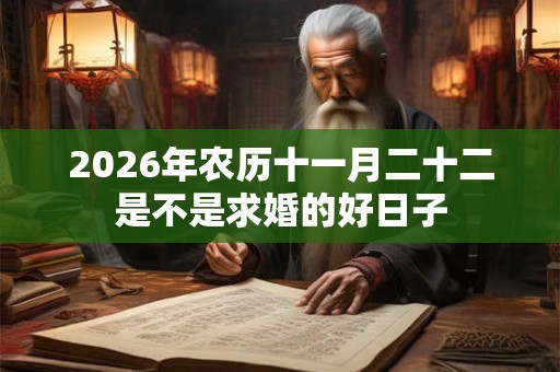 2026年农历十一月二十二是不是求婚的好日子