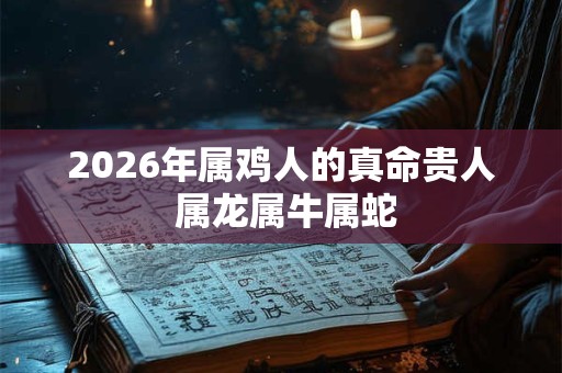 2026年属鸡人的真命贵人 属龙属牛属蛇