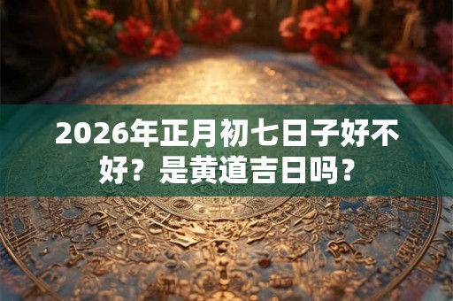 2026年正月初七日子好不好？是黄道吉日吗？
