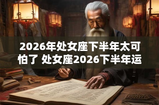 2026年处女座下半年太可怕了 处女座2026下半年运势如何