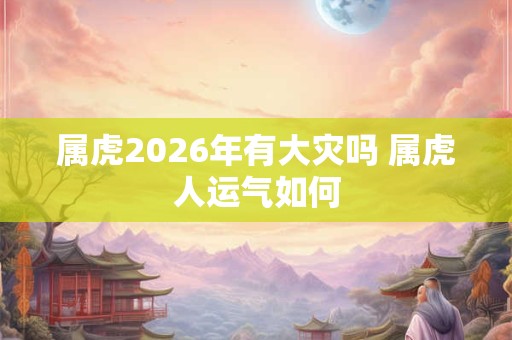 属虎2026年有大灾吗 属虎人运气如何 属虎2026年有大灾吗 属虎人运气如何