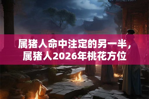 属猪人命中注定的另一半，属猪人2026年桃花方位