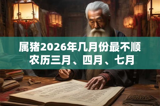 属猪2026年几月份最不顺 农历三月、四月、七月