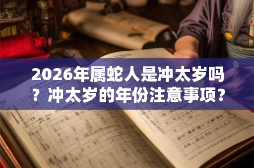 2026年属蛇人是冲太岁吗？冲太岁的年份注意事项？