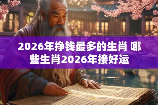 2026年挣钱最多的生肖 哪些生肖2026年接好运