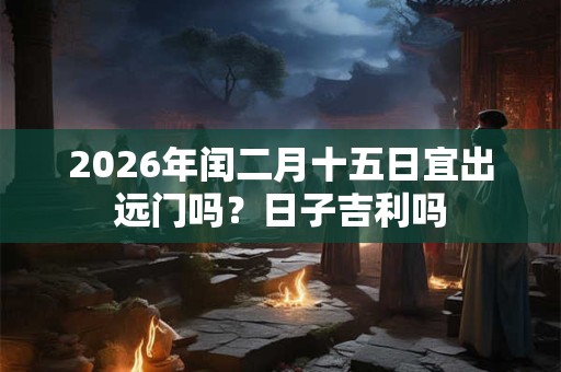 2026年闰二月十五日宜出远门吗？日子吉利吗