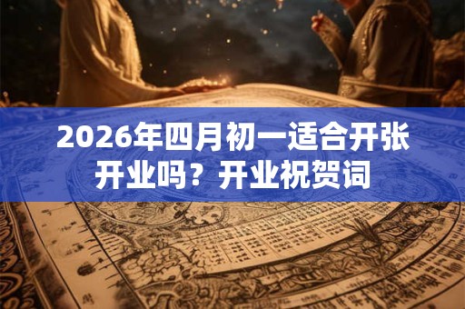 2026年四月初一适合开张开业吗?开业祝贺词 2026年四月初一适合开张开业吗?开业祝贺词