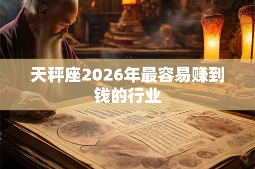 天秤座2026年最容易赚到钱的行业