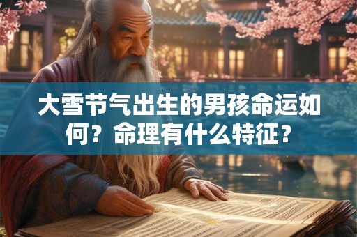 大雪节气出生的男孩命运如何？命理有什么特征？
