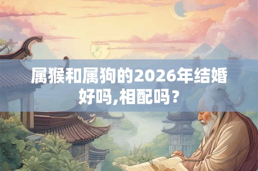 属猴和属狗的2026年结婚好吗,相配吗？