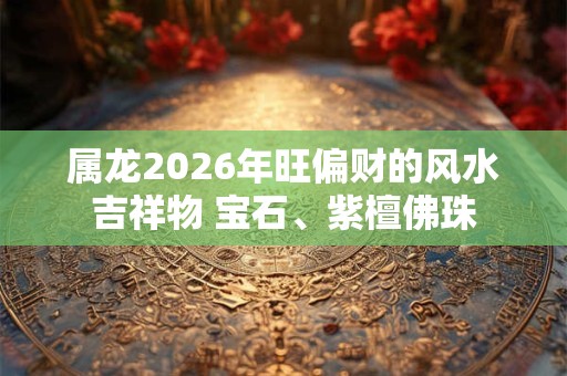 属龙2026年旺偏财的风水吉祥物 宝石、紫檀佛珠