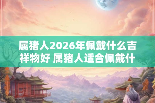 属猪人2026年佩戴什么吉祥物好 属猪人适合佩戴什么