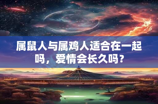 属鼠人与属鸡人适合在一起吗，爱情会长久吗？