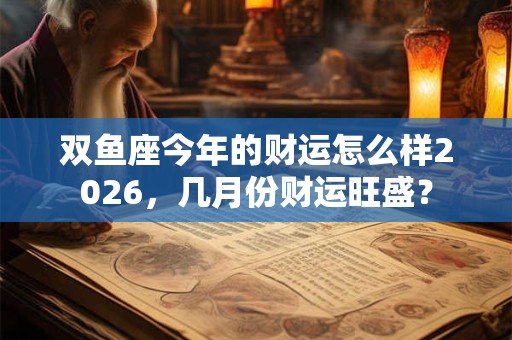 双鱼座今年的财运怎么样2026,几月份财运旺盛? 双鱼座今年的财运怎么样2026,几月份财运旺盛?