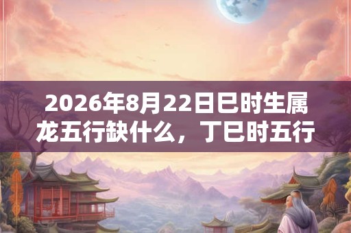 2026年8月22日巳时生属龙五行缺什么,丁巳时五行缺什么 2026年8月22日巳时生属龙五行缺什么,丁巳时五行缺什么