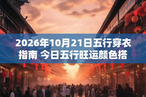 2026年10月21日五行穿衣指南 今日五行旺运颜色搭配