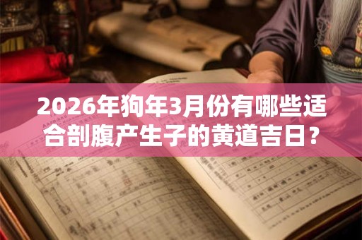 2026年狗年3月份有哪些适合剖腹产生子的黄道吉日？