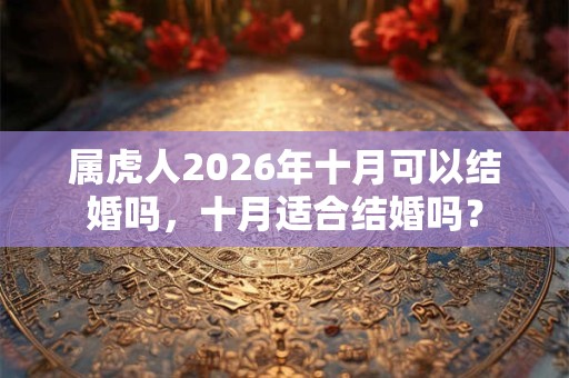 属虎人2026年十月可以结婚吗，十月适合结婚吗？