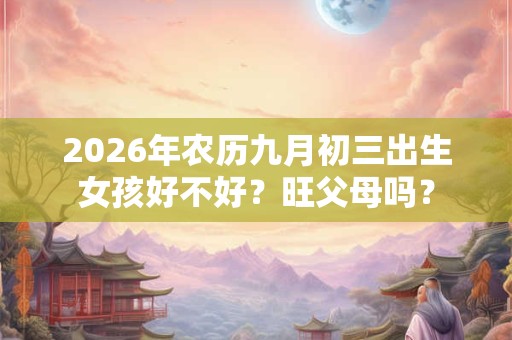 2026年农历九月初三出生女孩好不好？旺父母吗？