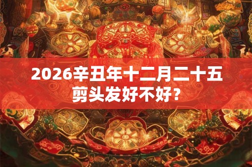 2026辛丑年十二月二十五剪头发好不好？