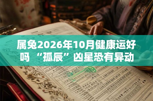 属兔2026年10月健康运好吗 “孤辰”凶星恐有异动