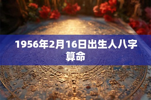 1956年2月16日出生人八字算命