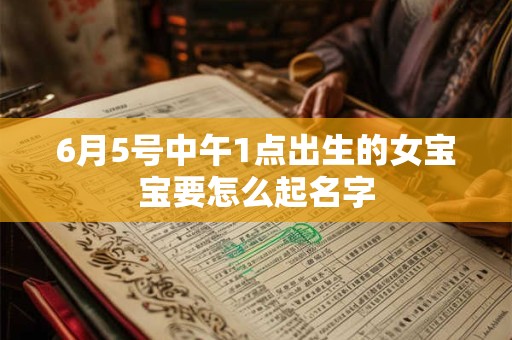 6月5号中午1点出生的女宝宝要怎么起名字