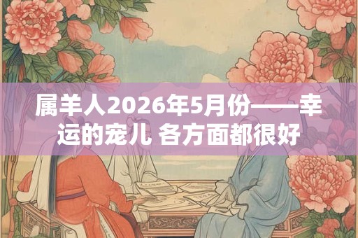 属羊人2026年5月份——幸运的宠儿 各方面都很好