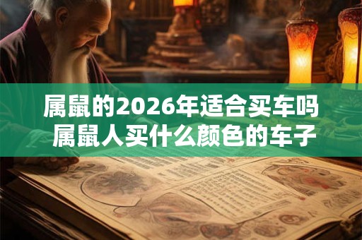 属鼠的2026年适合买车吗 属鼠人买什么颜色的车子好