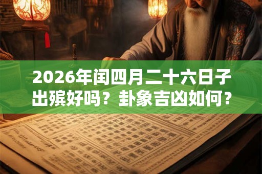 2026年闰四月二十六日子出殡好吗？卦象吉凶如何？
