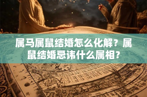 属马属鼠结婚怎么化解？属鼠结婚忌讳什么属相？