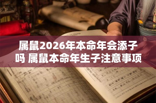属鼠2026年本命年会添子吗 属鼠本命年生子注意事项
