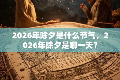 2026年除夕是什么节气，2026年除夕是哪一天？