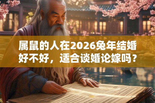 属鼠的人在2026兔年结婚好不好，适合谈婚论嫁吗？