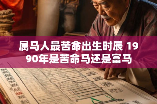 属马人最苦命出生时辰 1990年是苦命马还是富马 属马人最苦命出生时辰 1990年是苦命马还是富马