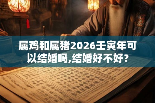 属鸡和属猪2026壬寅年可以结婚吗,结婚好不好？
