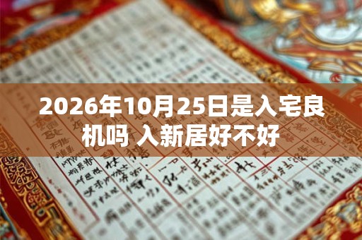 2026年10月25日是入宅良机吗 入新居好不好