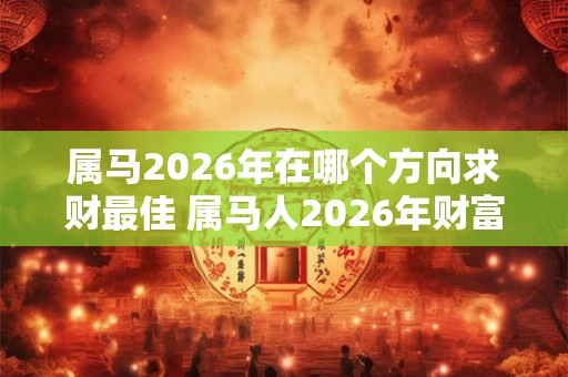 属马2026年在哪个方向求财最佳 属马人2026年财富运势