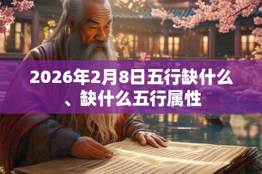 2026年2月8日五行缺什么、缺什么五行属性