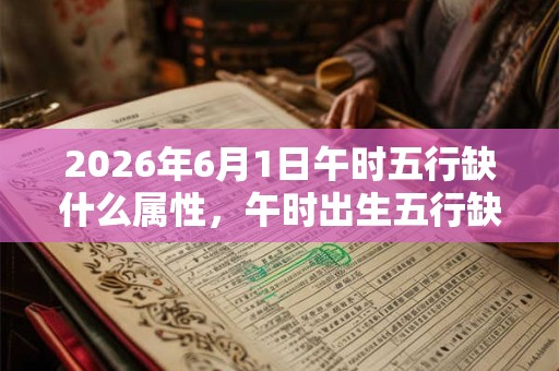 2026年6月1日午时五行缺什么属性，午时出生五行缺什么