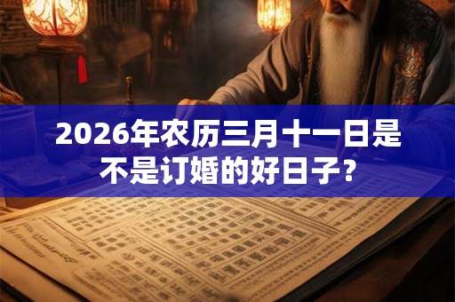 2026年农历三月十一日是不是订婚的好日子？