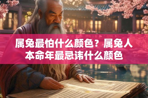 属兔最怕什么颜色？属兔人本命年最忌讳什么颜色
