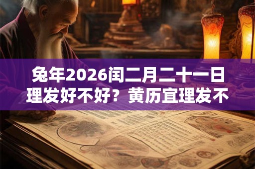 兔年2026闰二月二十一日理发好不好？黄历宜理发不