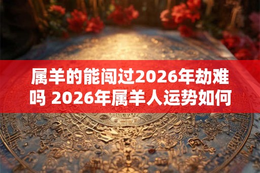 属羊的能闯过2026年劫难吗 2026年属羊人运势如何