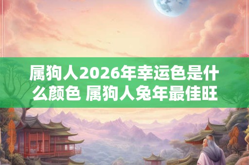 属狗人2026年幸运色是什么颜色 属狗人兔年最佳旺运颜色