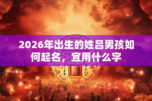 2026年出生的姓吕男孩如何起名，宜用什么字