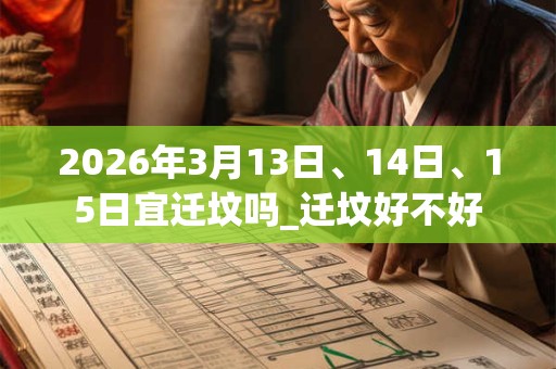 2026年3月13日、14日、15日宜迁坟吗_迁坟好不好